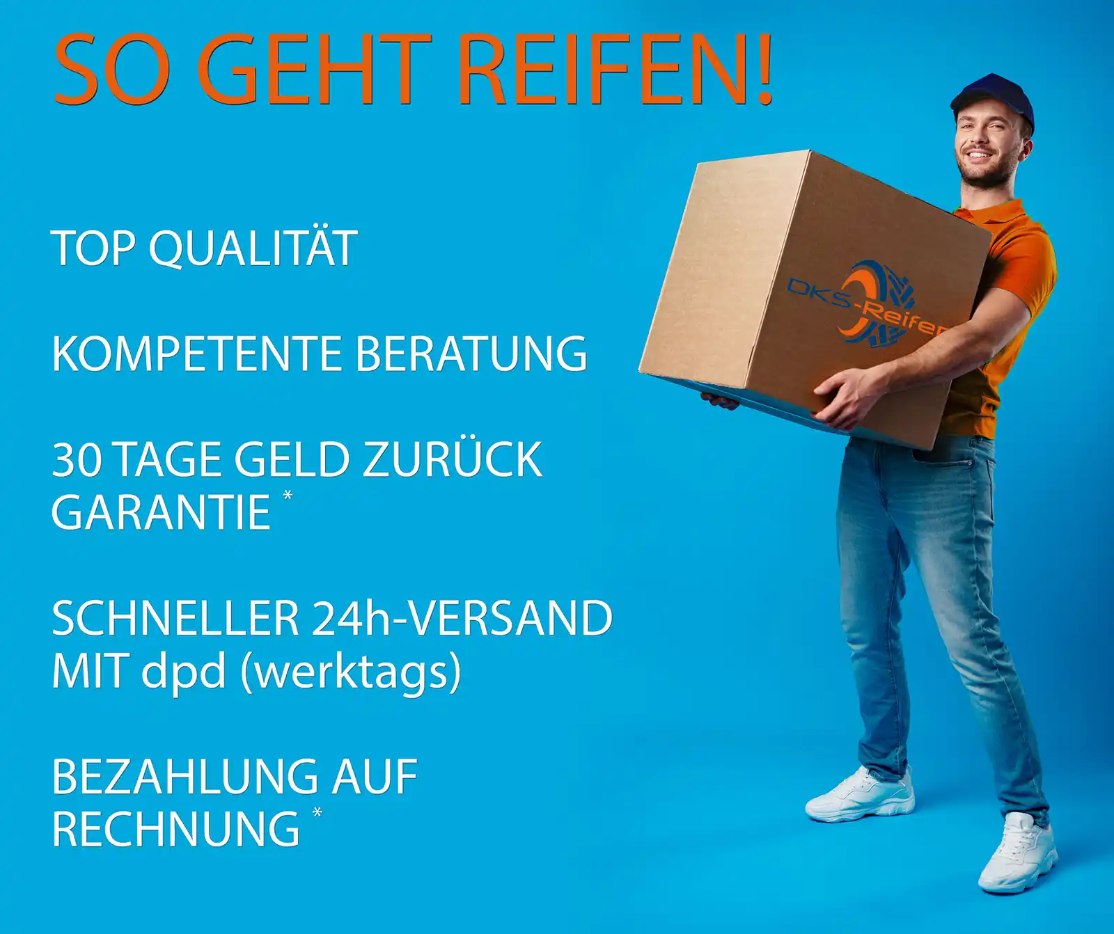 Reifen und Kompletträder versandkostenfrei auf Rechnung bei DKS-Handel
